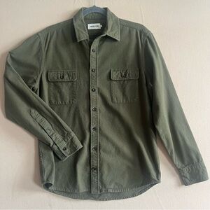 Taylor Stitch Yosemite Olive Green Casual Button Down Shirt